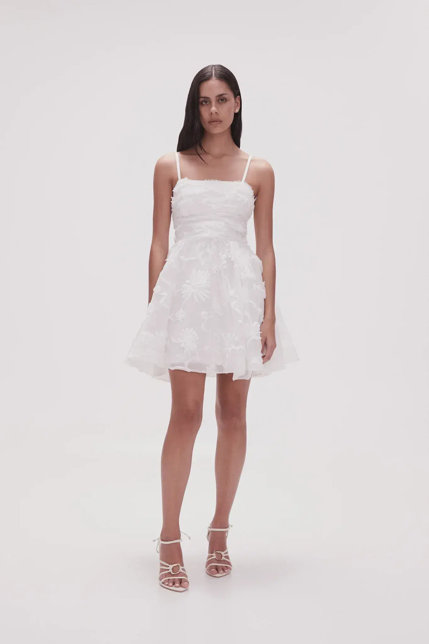 Aje Evangeline Mini Dress Ivory Size 8 - Image 1