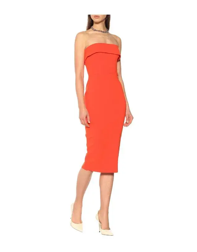 Alex Perry Audra Dress in Orange Size 8 - Image 1