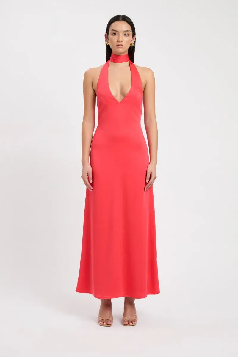 Kookai Milan Maxi Dress in Strawberry Size 34/ AU 6 - Image 1