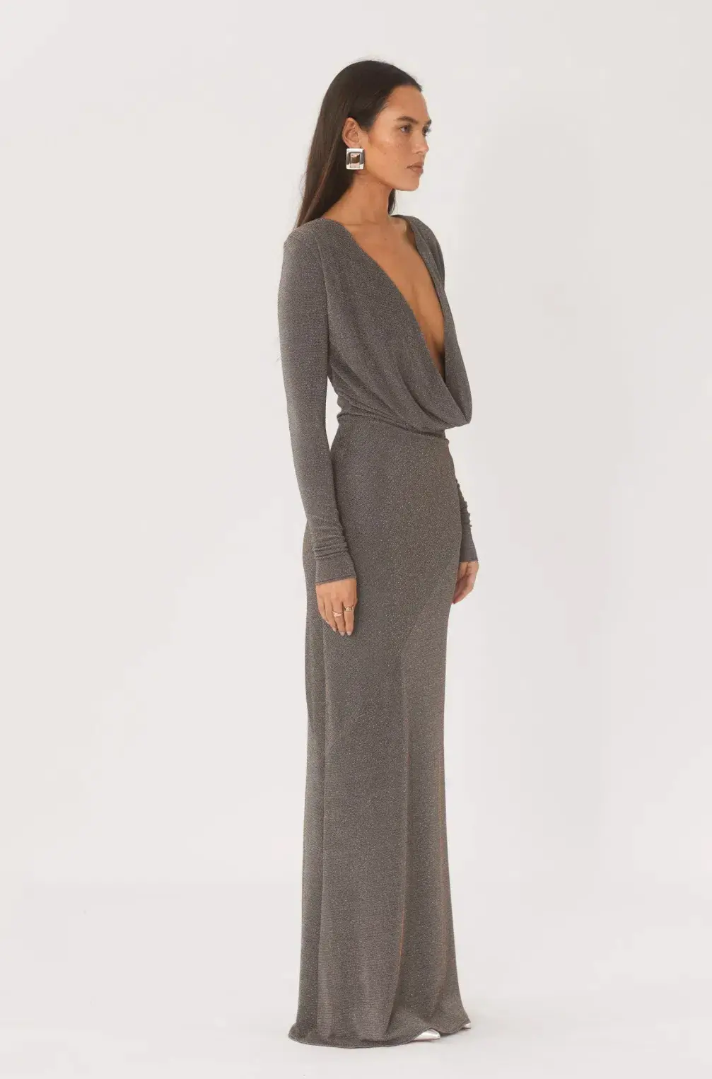 Arcina Ori Jen Dress Grey Size 8 - Image 2