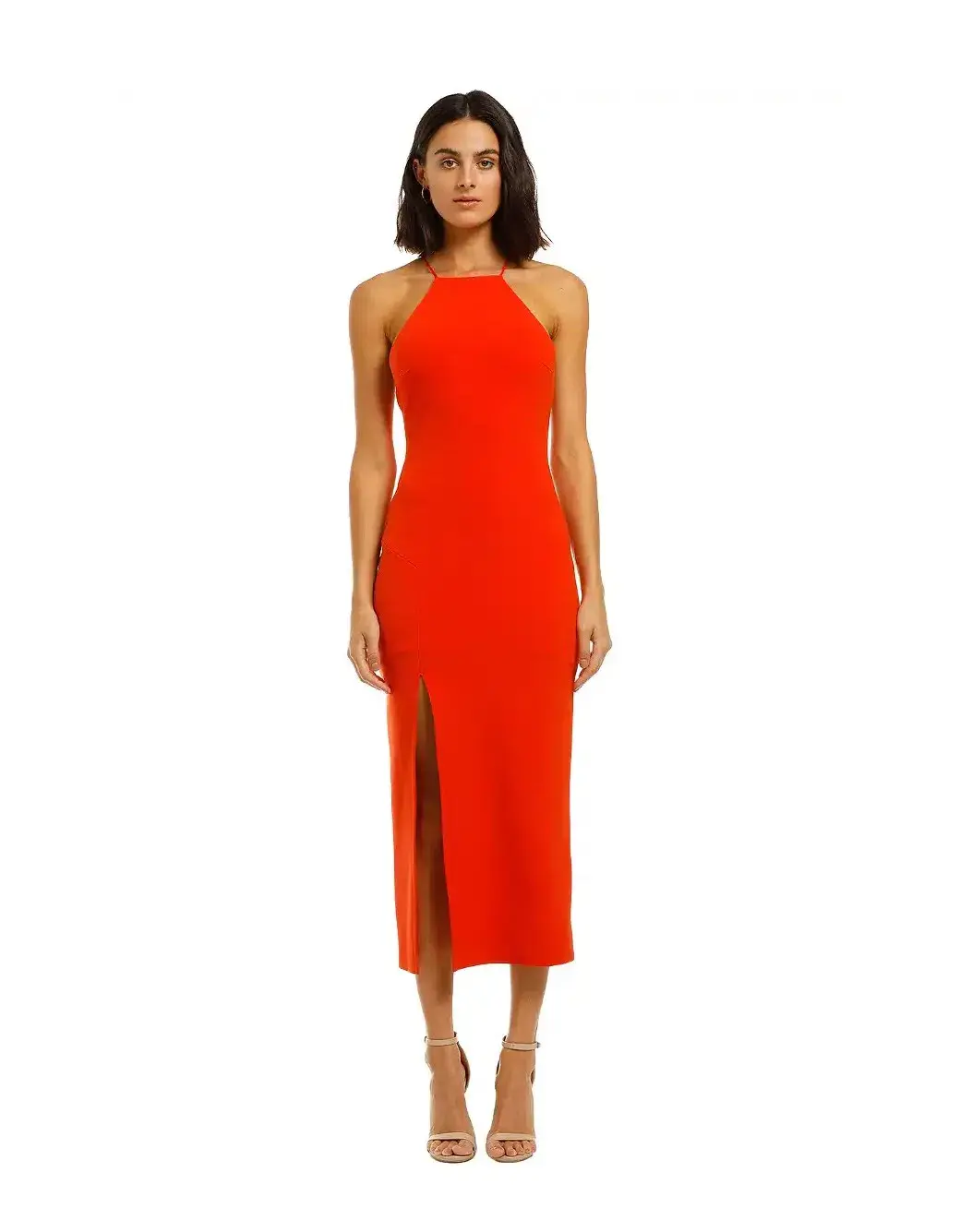 Bec & Bridge Candy Midi Dress Chilli Size AU 6 - Image 1