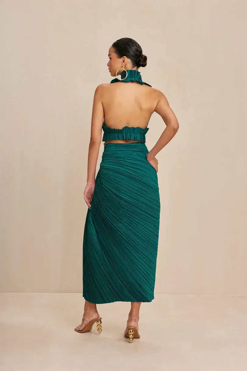 Cult Gaia Adilia Top & Sonoma Skirt Green Size 6 - Image 3