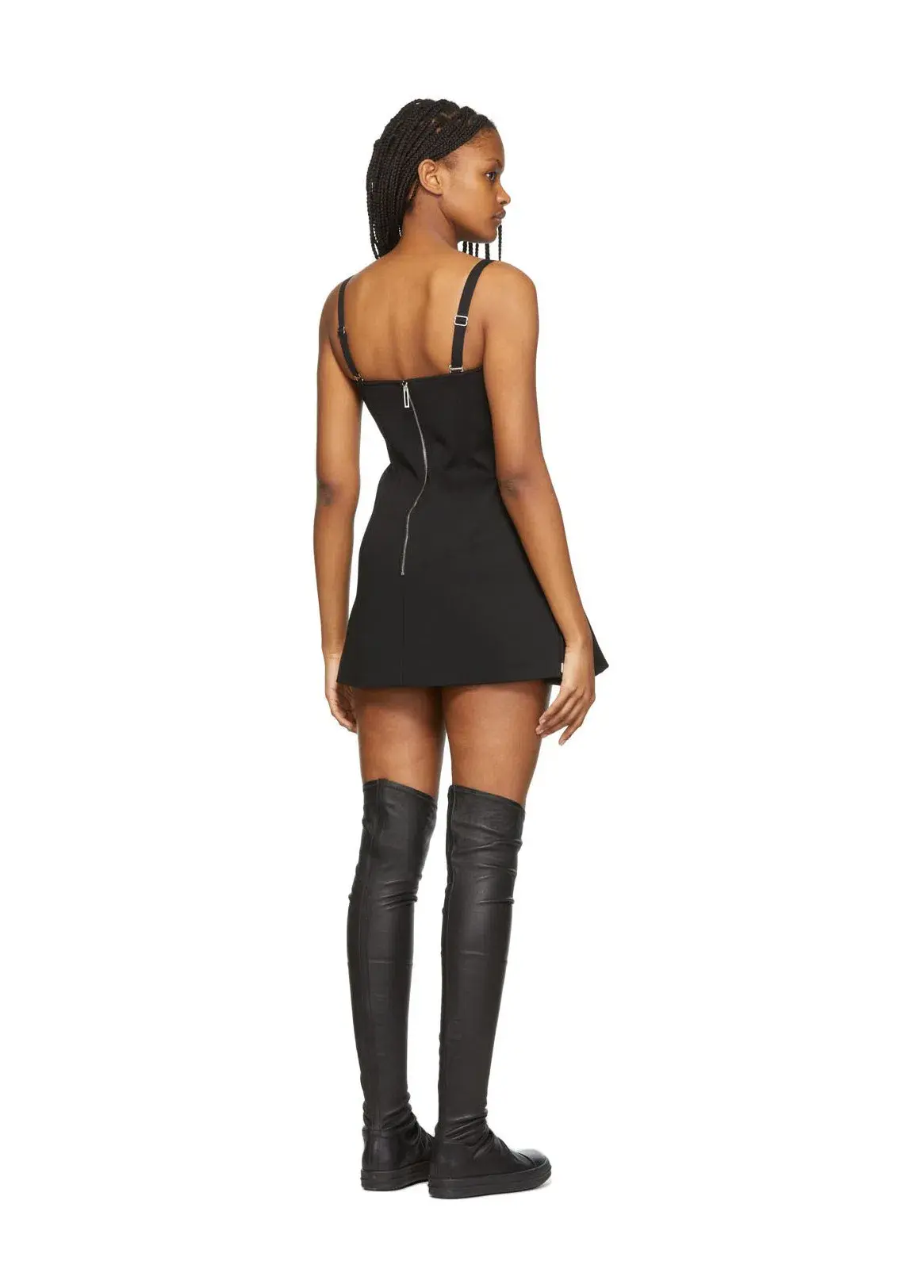 Dion Lee Laced Bonded Mini Dress Black Size S/ AU 8 - Image 2