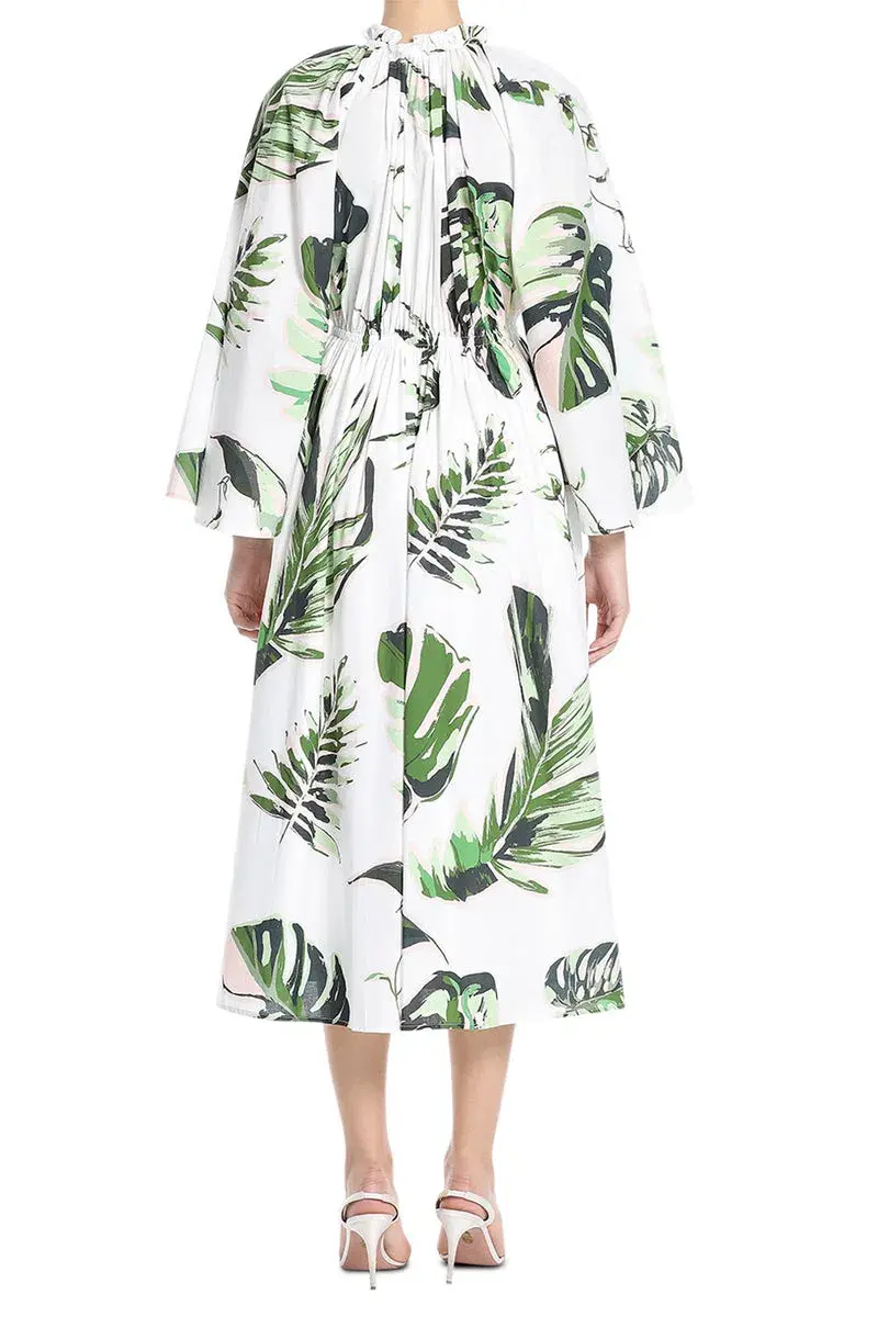 Leo Lin Alexia Midi Dress in Botanica Print Size 16 - Image 2