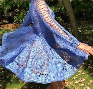Thurley  Bluebell Lace Dress Size 8 - Image 2