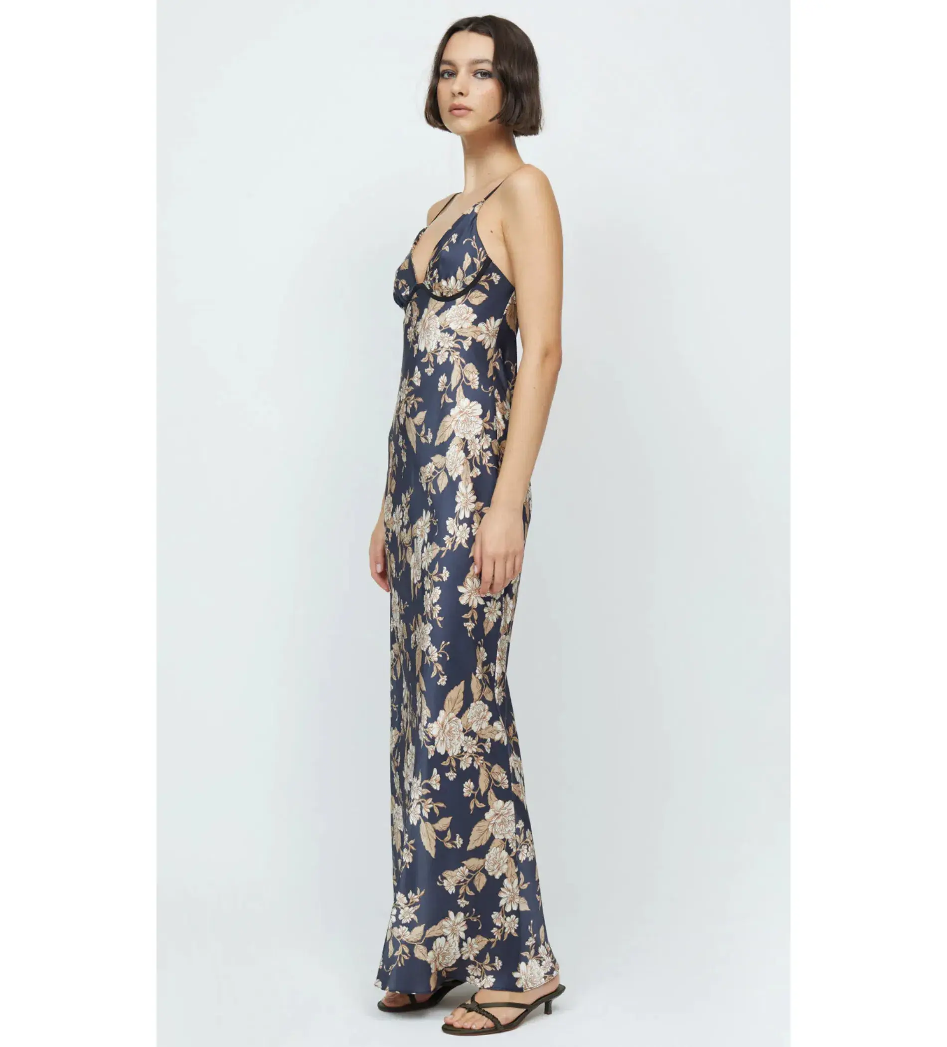 Bec & Bridge Opaline Floral Silk Strap Maxi Dress in Opaline Floral Size 10 - Image 2
