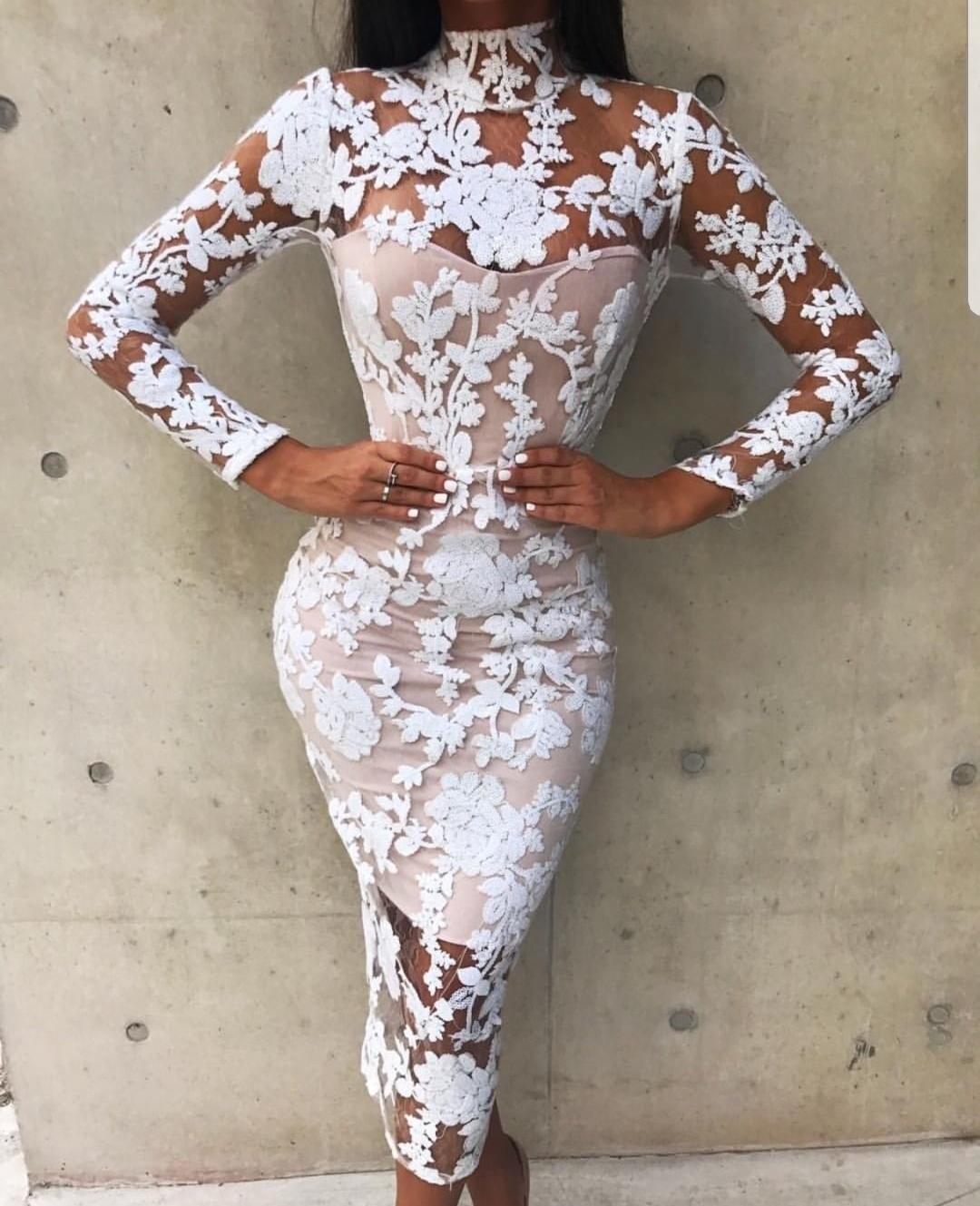 Enchant Long Sleeve Midi Dress  - Image 1
