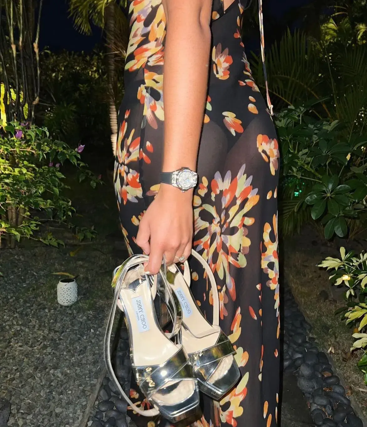 Rat & Boa Catarina Maxi Dress Black/Multi Size S/Au 8 - Image 3