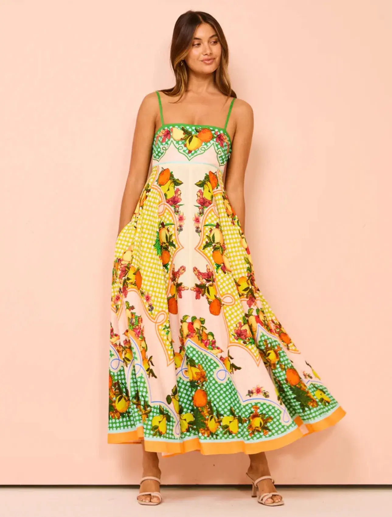 Alemais Lemonis Sundress Multi Size 10 - Image 1