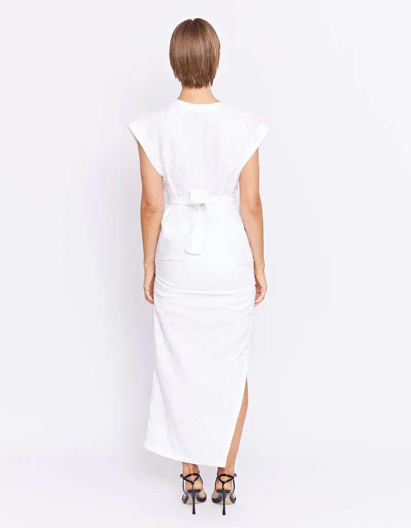 Pfeiffer Clifton Linen Maxi Dress Powder Size 8 - Image 5