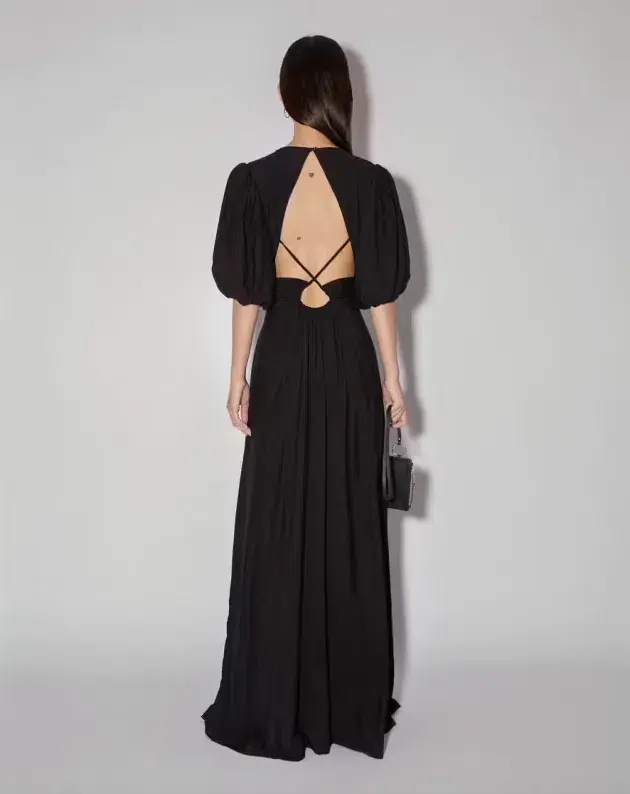 Magali Pascal The Pallida Maxi Dress Black Size 12  - Image 3