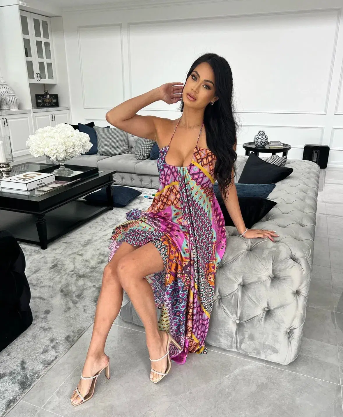 Tigerlily Utopia Trinity Maxi Dress Multi Size 6 - Image 3