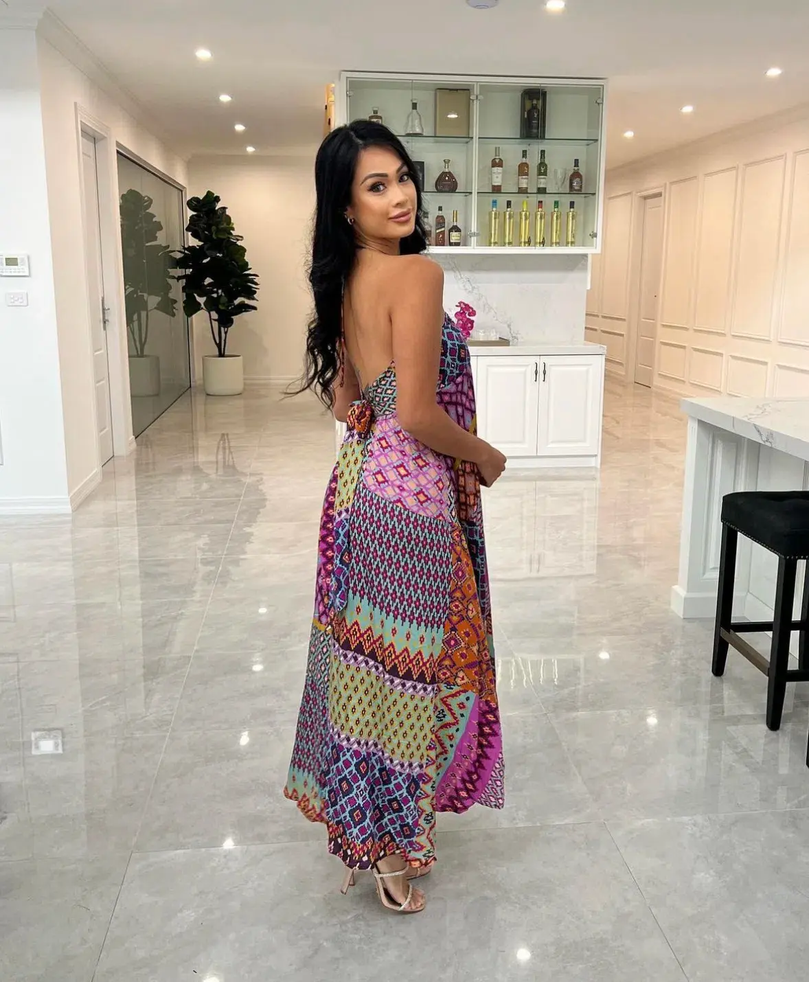 Tigerlily Utopia Trinity Maxi Dress Multi Size 6 - Image 2