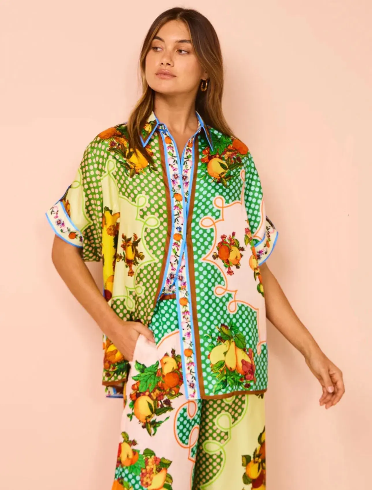 Alemais   Lemonis Silk Shirt (Size 6) & pants (Size 8) - Image 5