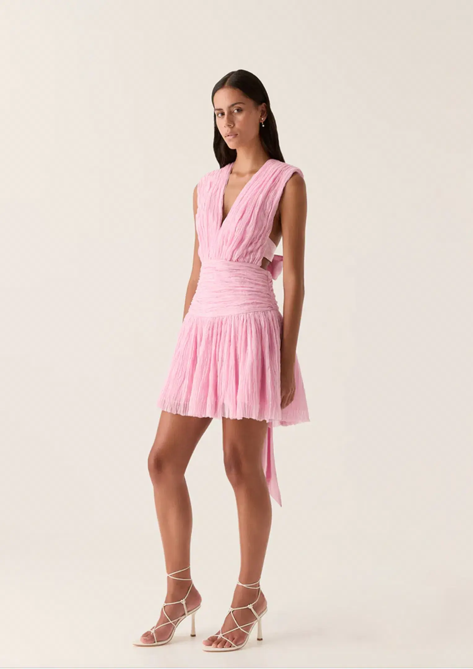 Aje Escapist Mini Dress Pink Size 6  - Image 2