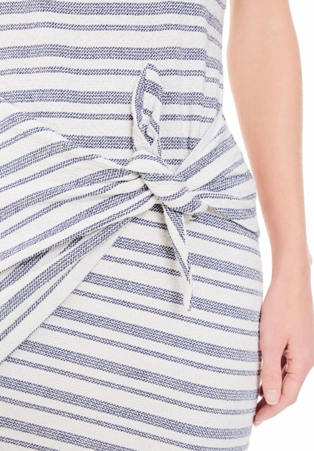 Bec & Bridge Sabino Wrap Mini Dress Stripe Size AU 8 - Image 4