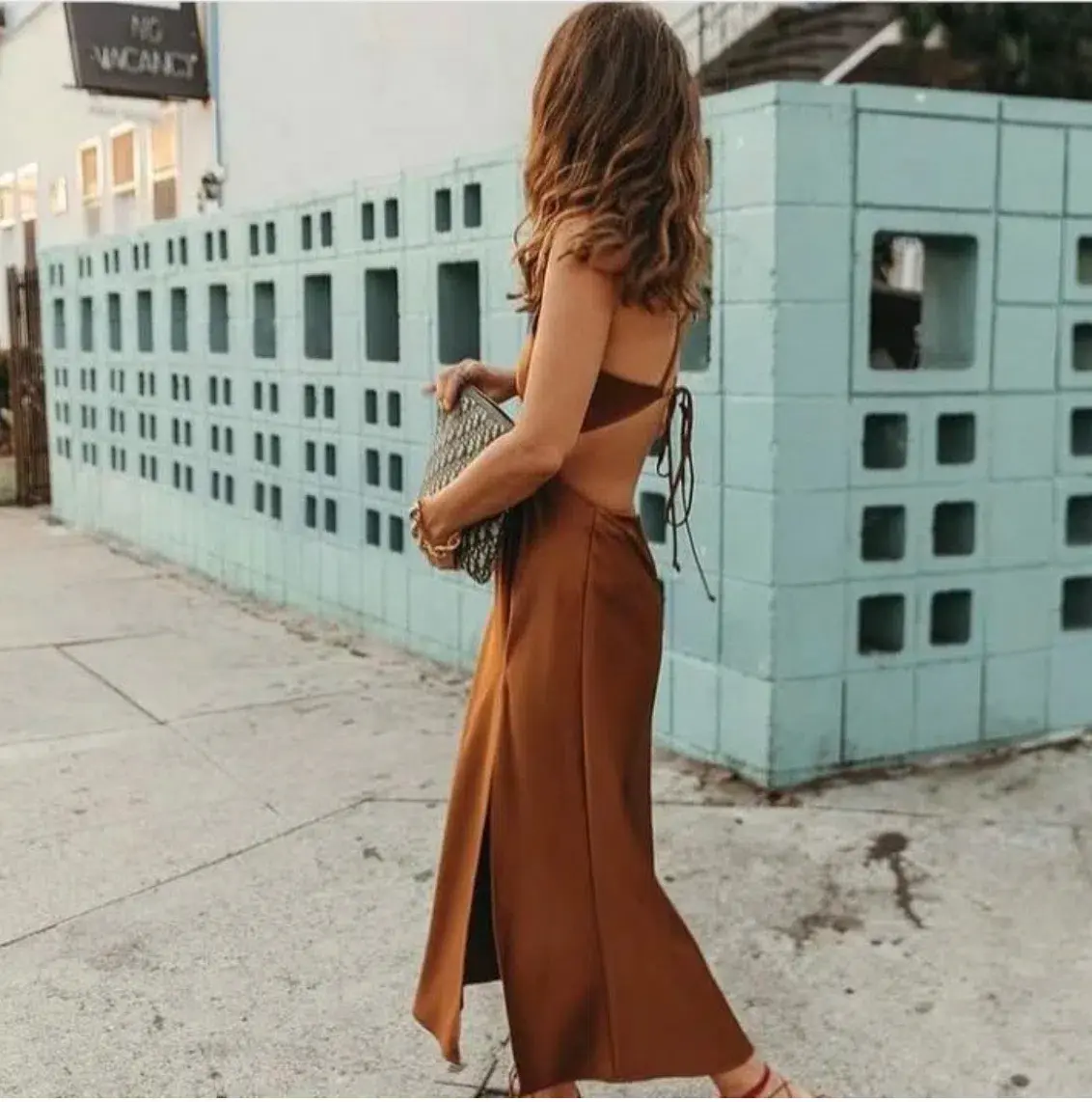 LPA the Label  Imani Dress In Brown Size XS/Au 6  - Image 3