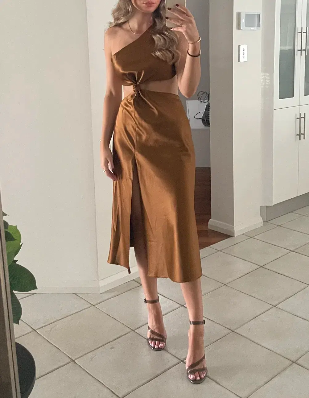 LPA the Label  Imani Dress In Brown Size XS/Au 6  - Image 4