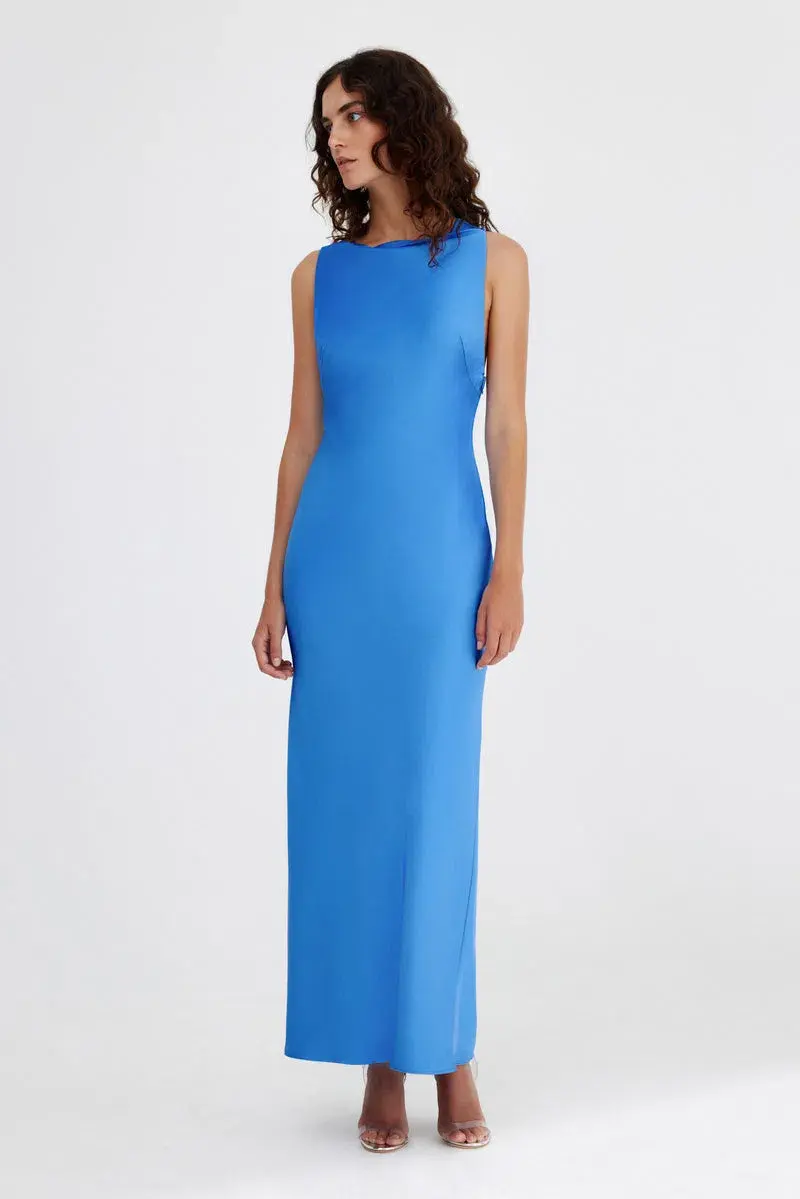 Significant Other  Lara Backless Dress Azure Blue Size 10  - Image 1