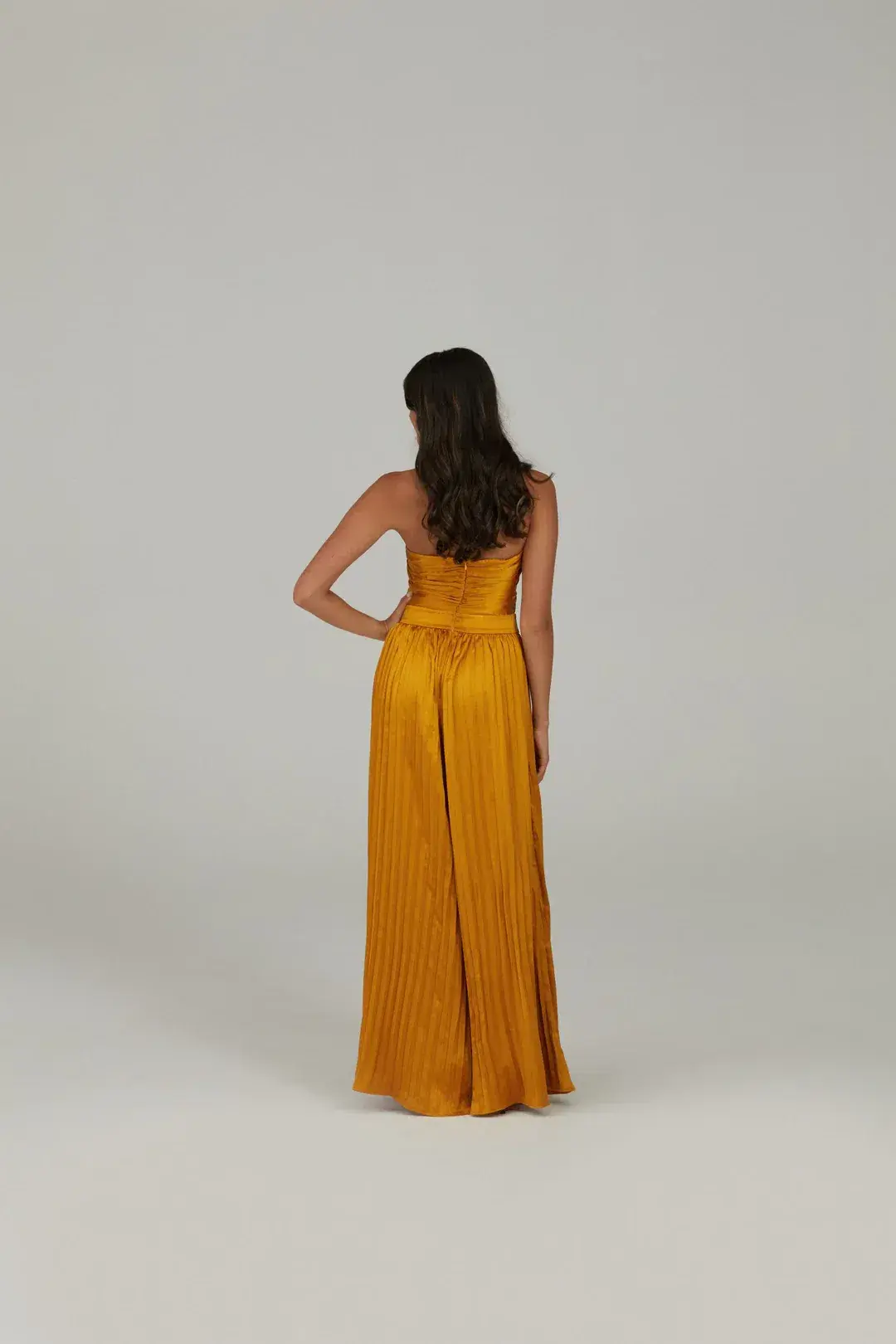 Karna Ramsay Stella Jumpsuit Yellow Gold Size S (AU 8) - Image 3