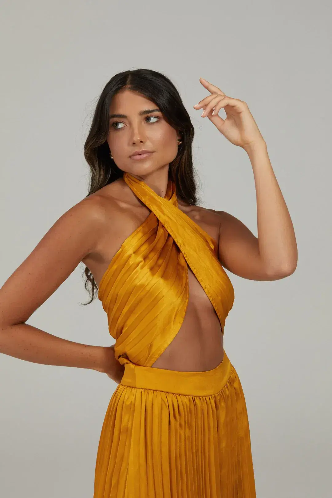 Karna Ramsay Stella Jumpsuit Yellow Gold Size S (AU 8) - Image 4