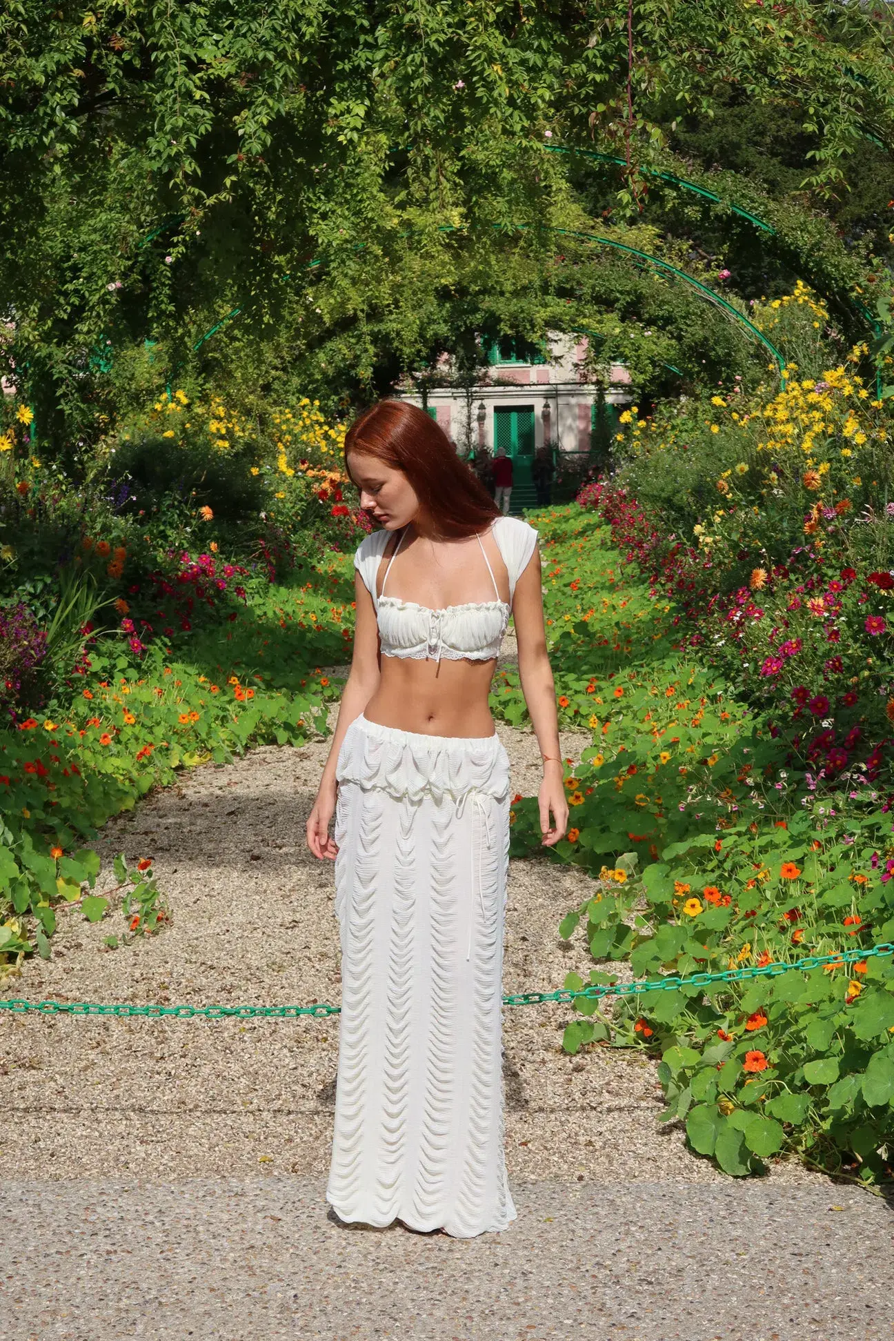 Fait Par Foutch Antoinette Bra Top and Marion Skirt Set Ivory Size 10 - Image 7