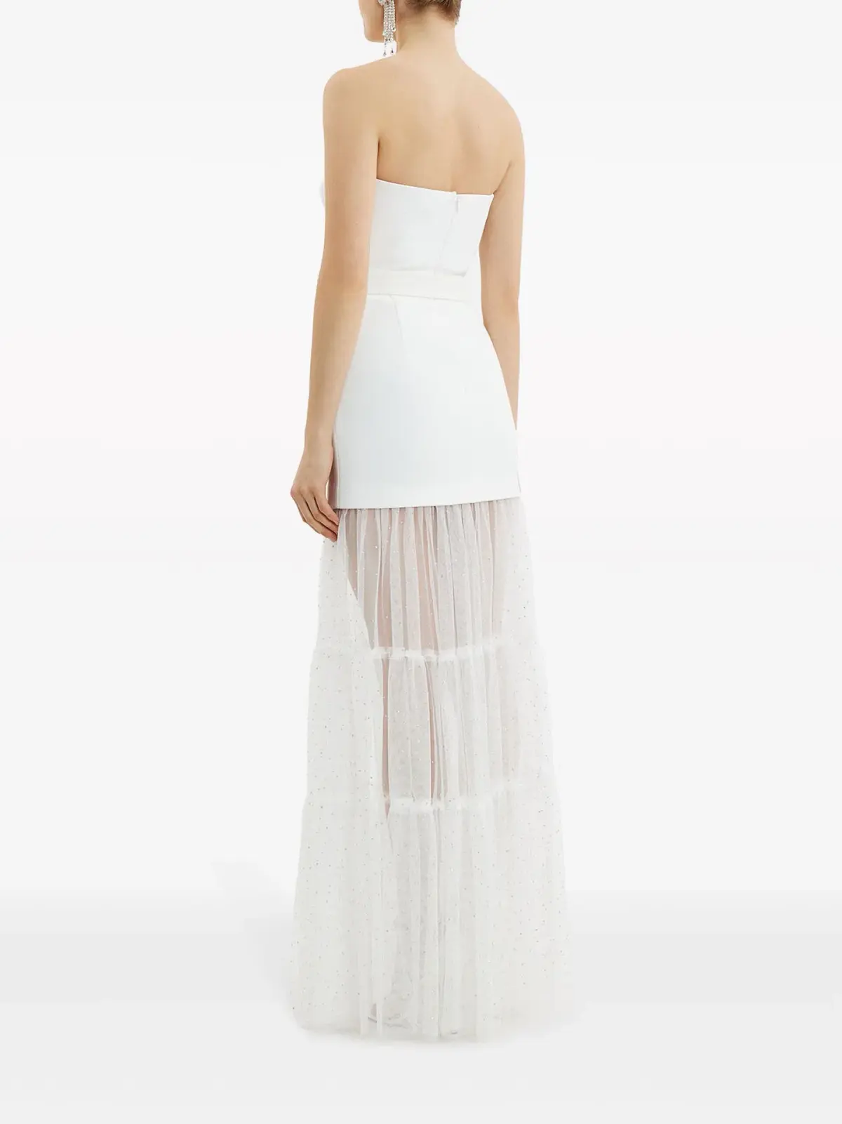 Rebecca Vallance Mirabella Strapless Gown Ivory Size 12 - Image 3