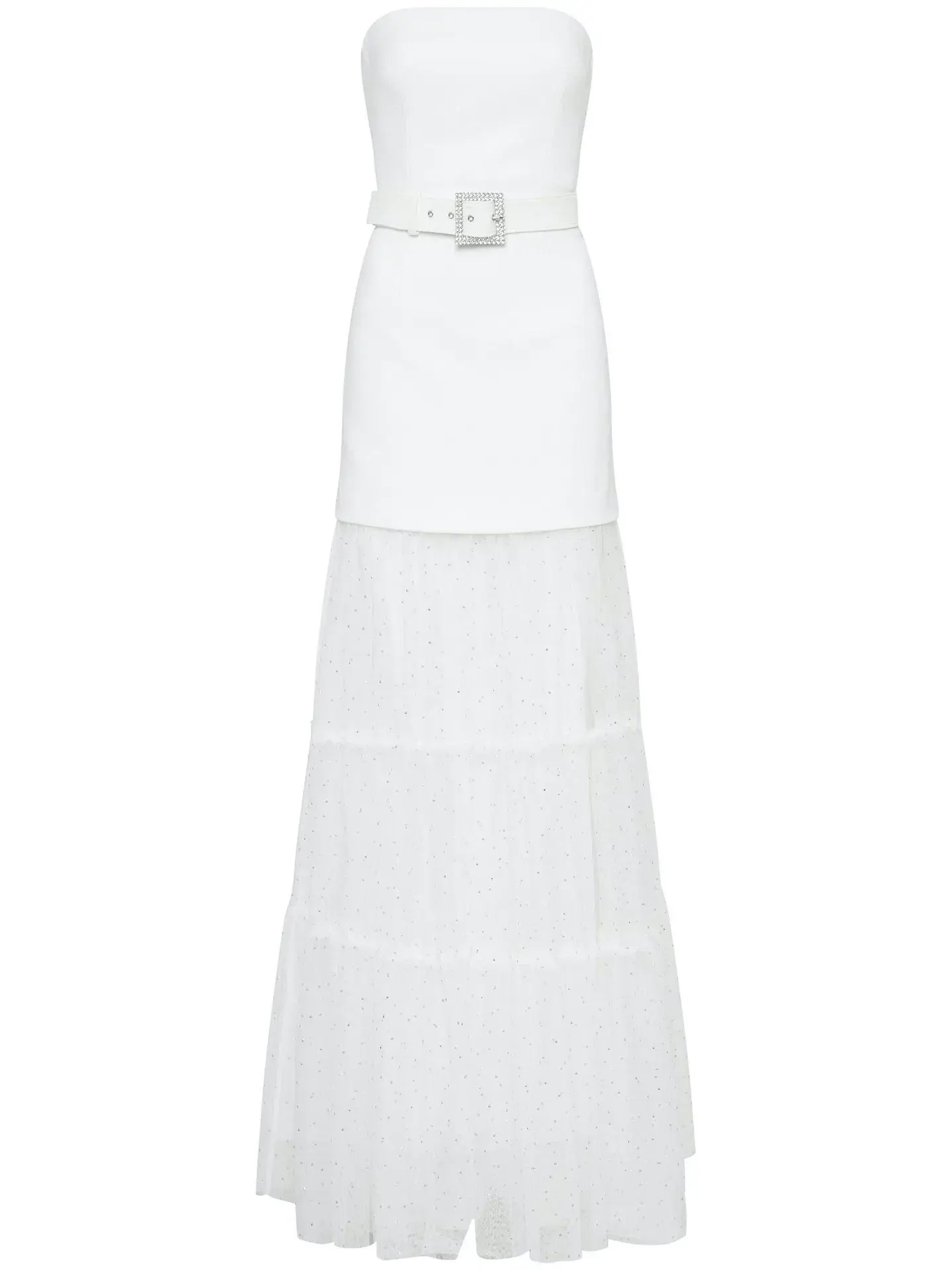 Rebecca Vallance Mirabella Strapless Gown Ivory Size 12 - Image 4