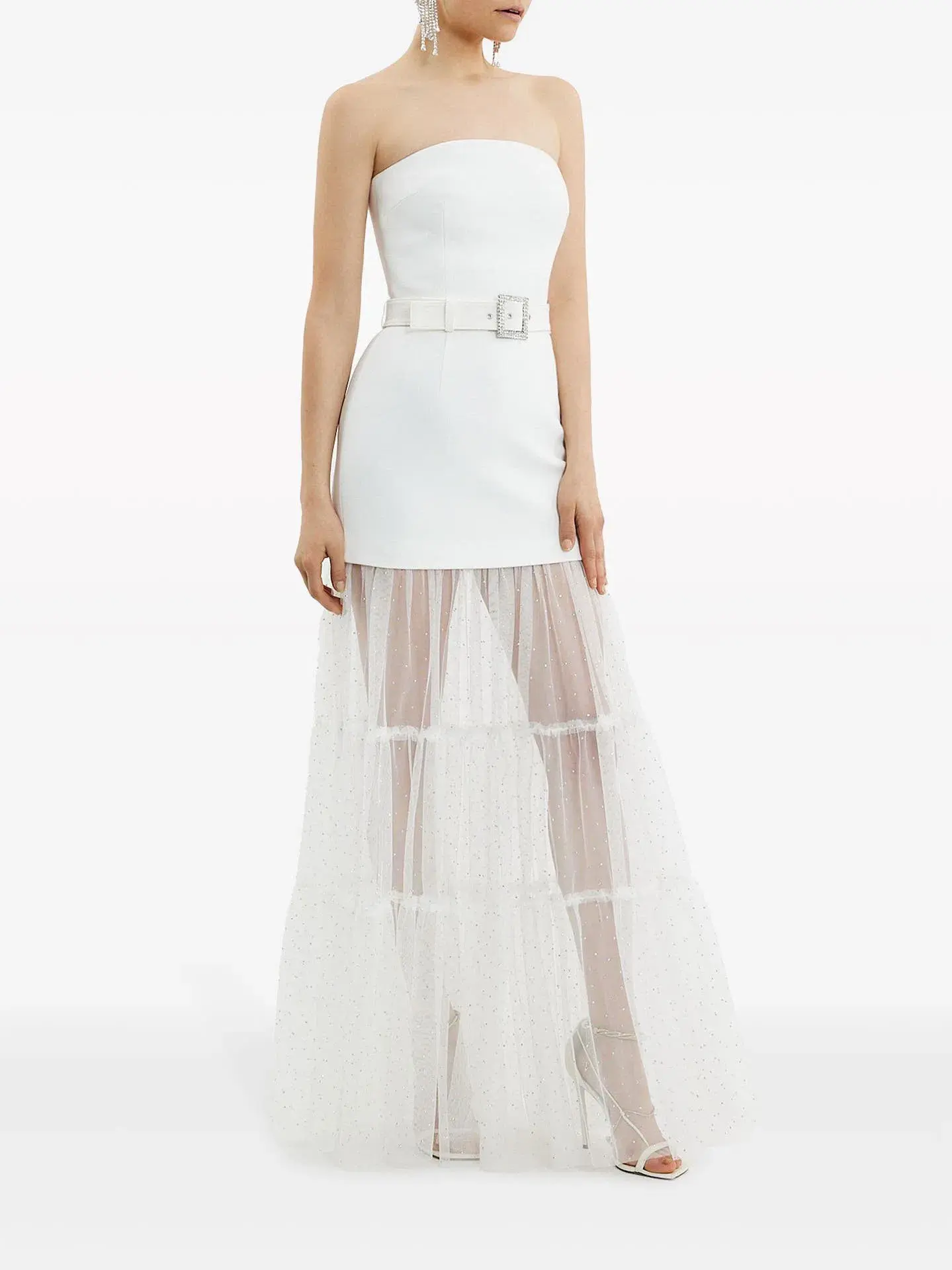 Rebecca Vallance Mirabella Strapless Gown Ivory Size 12 - Image 1