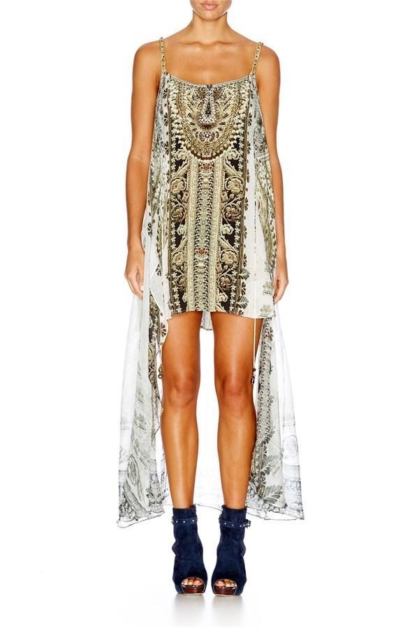 Camilla Coats Of Light Overlay Mini Dress Size 8 - Image 1