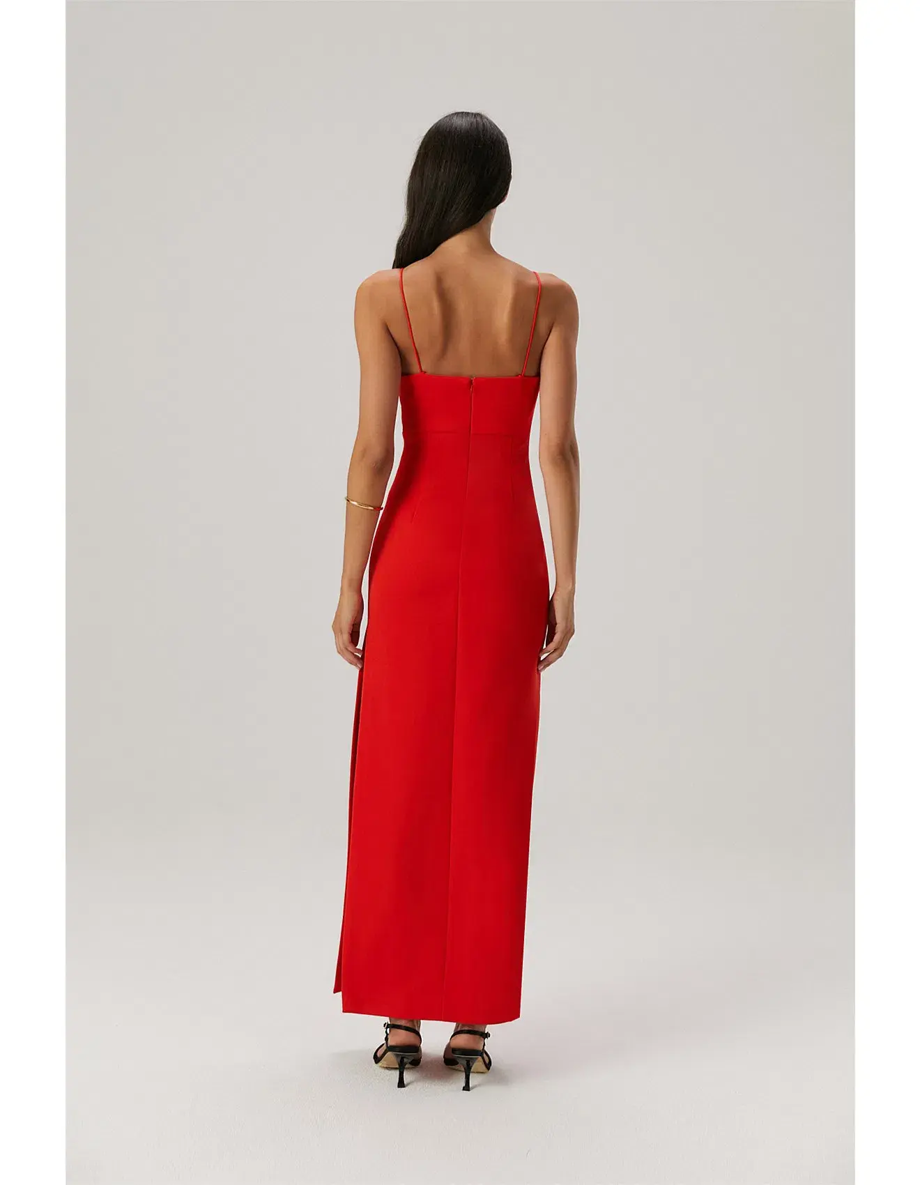 Misha Formal Dress Red Size 6 - Image 3