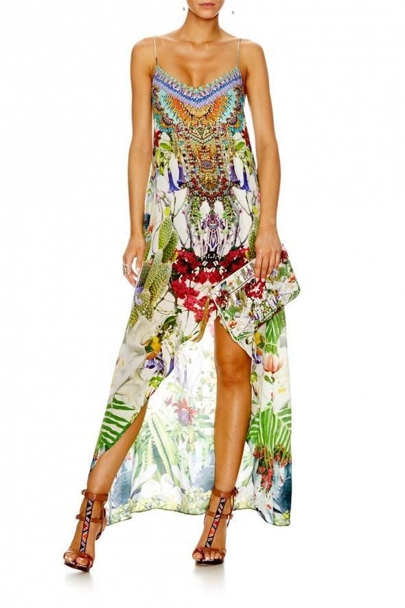 Camilla Exotic Hypnotic Shoestring Double Layer Dress Size 8 - Image 2