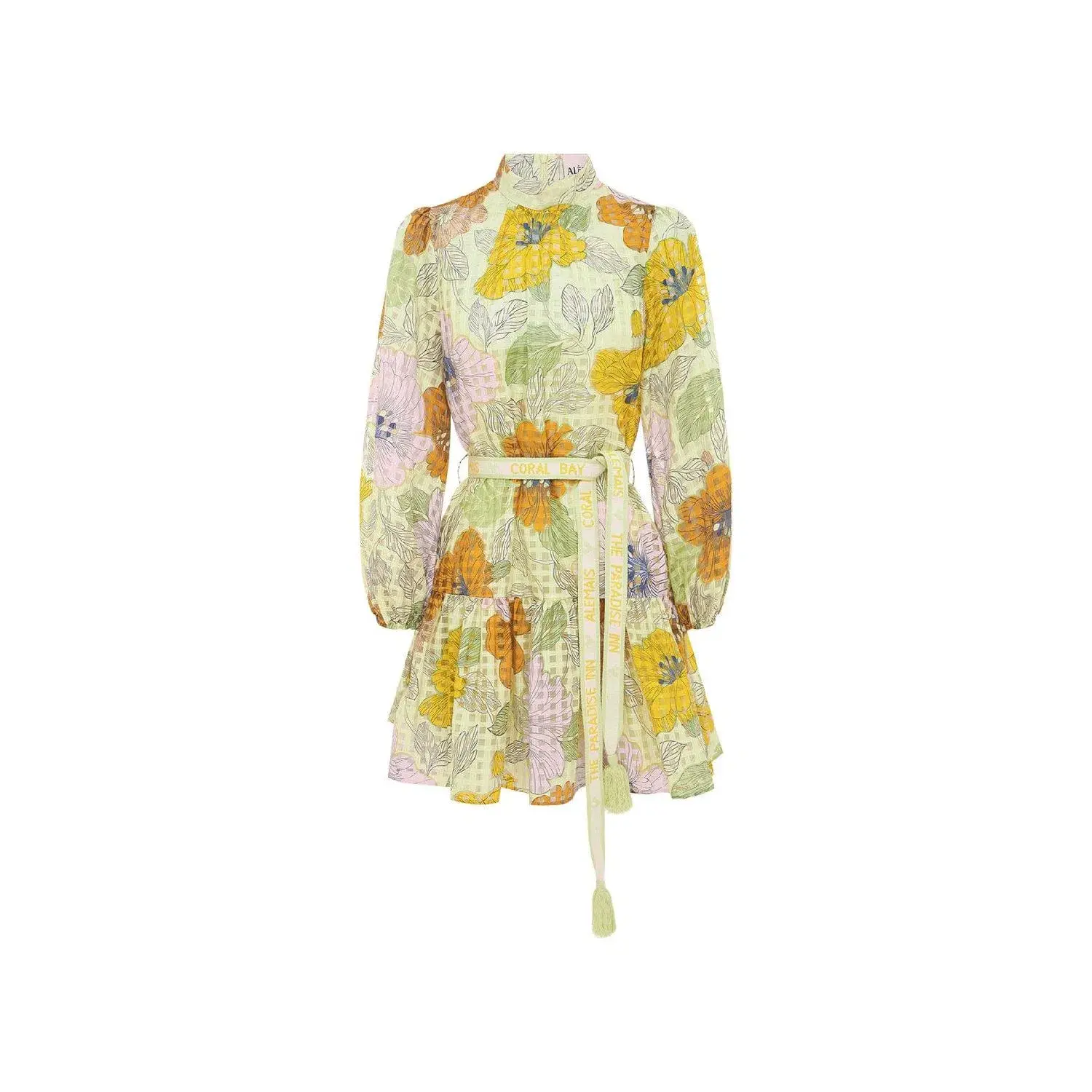 Alemais Agalia Mini Dress Floral Size 6 - Image 6
