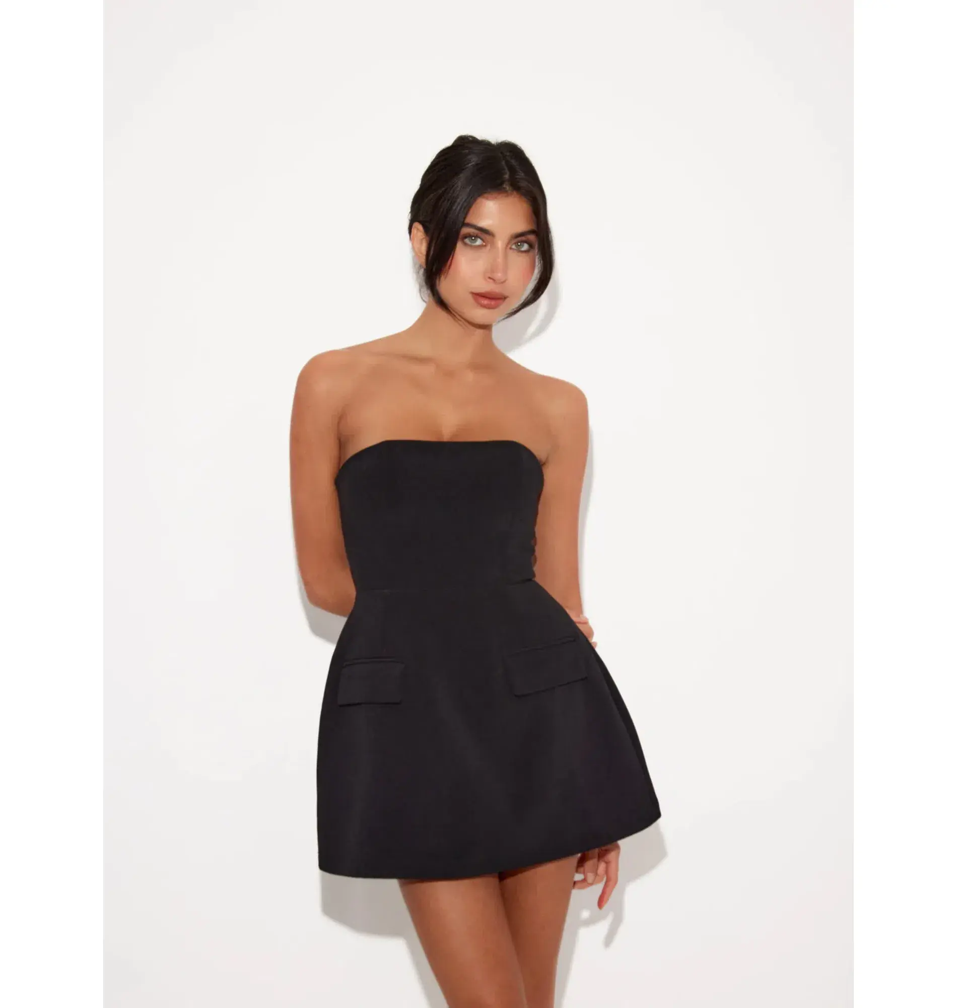 Odd Muse The Ultimate Muse Strapless Dress in Black Size XS / AU 6 - Image 1