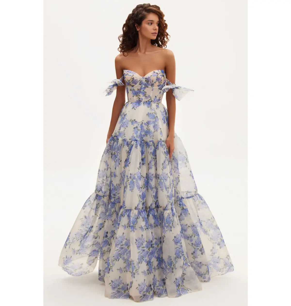 Milla Milla Hydrangea Tender Floral Maxi Tie-strap Dress Size Small / AU 8 - Image 1