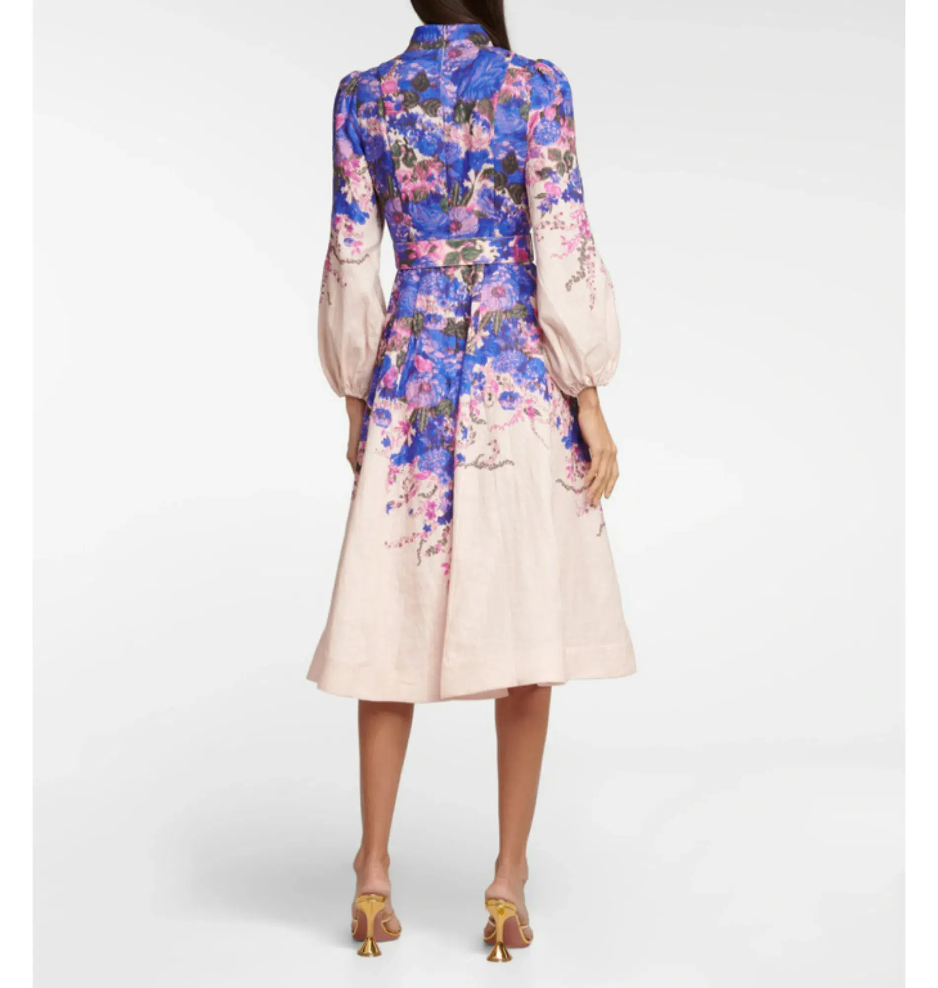 Zimmermann High Tide Buttoned Midi Dress Floral Size 2 / AU 12 - Image 2