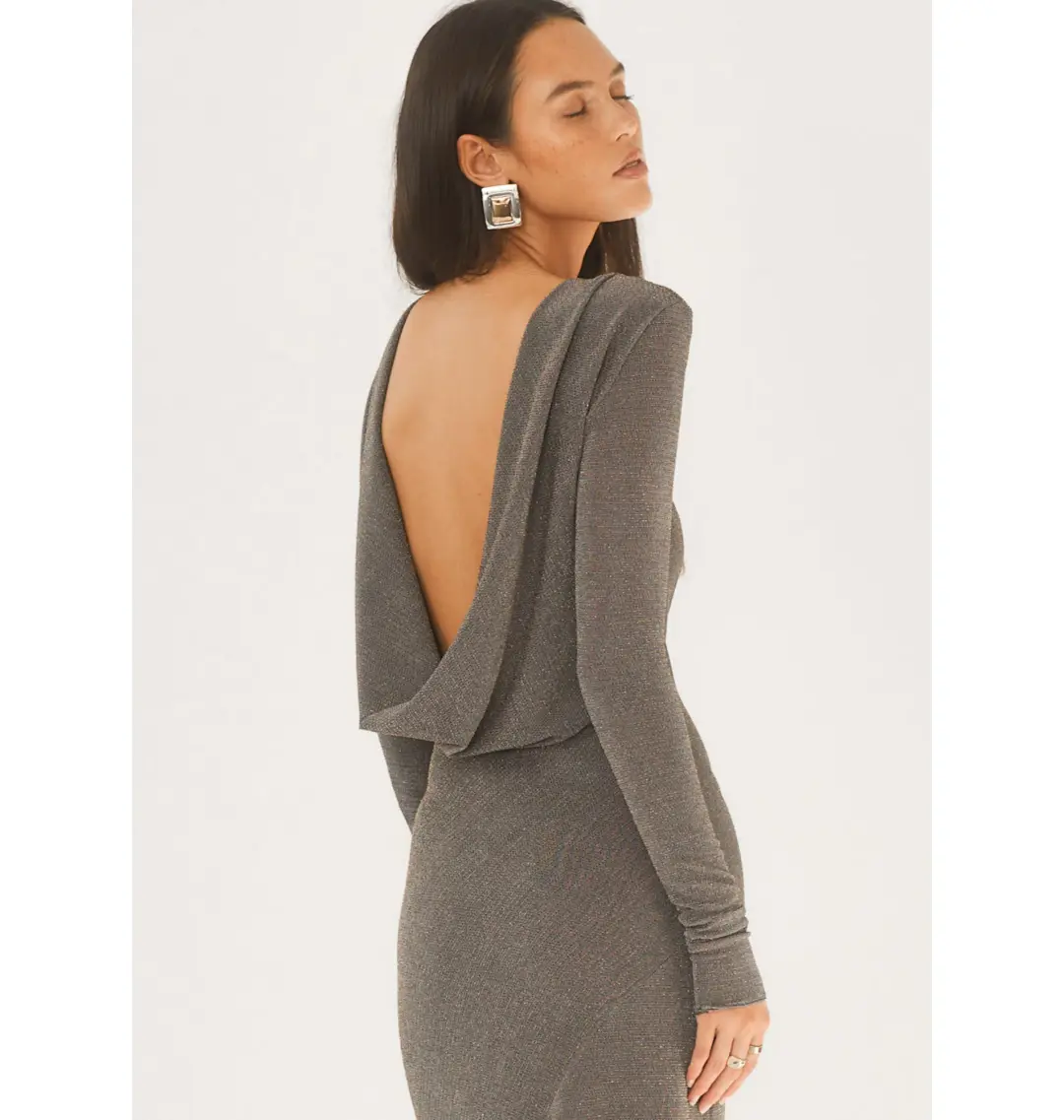 Arcina Ori Jen Dress in Grey Size M / AU 10 for rent on The Volte - main image