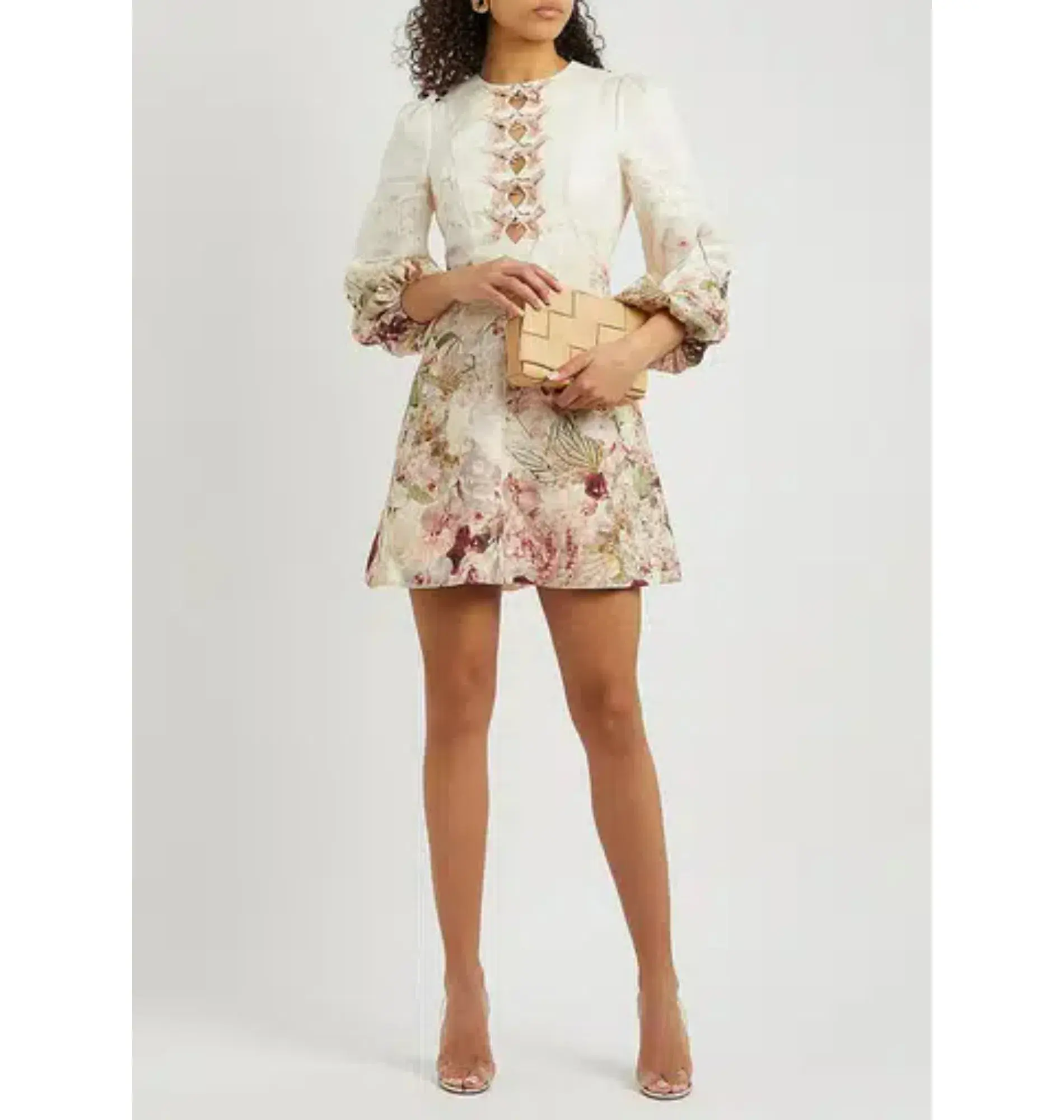 Zimmermann Dancer Hummingbird Mini Dress Alabaster Garden Floral Size 2 / AU 12 - Image 1