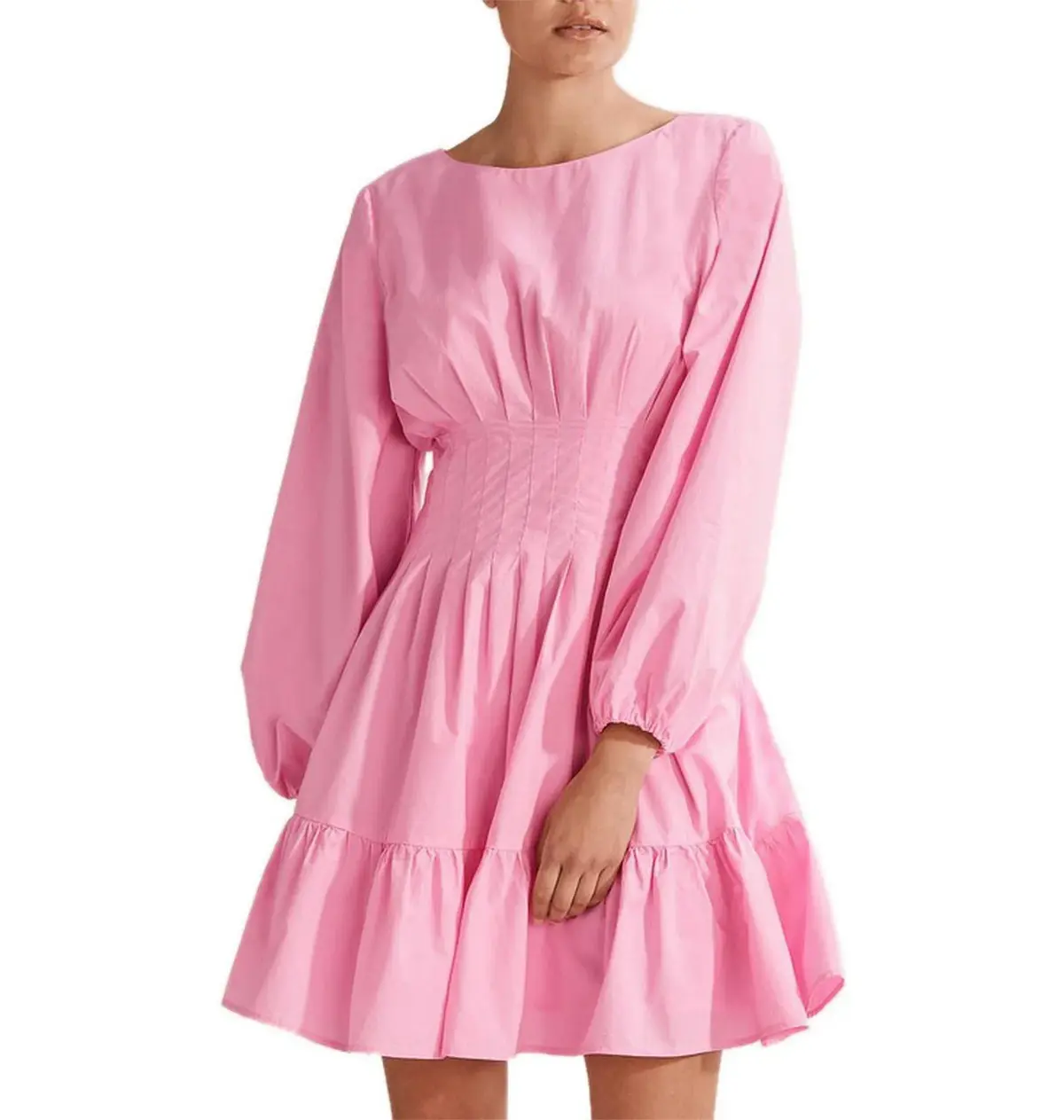 Country Road Cotton Poplin Mini Dress in Pink Size AU 8 - Image 1