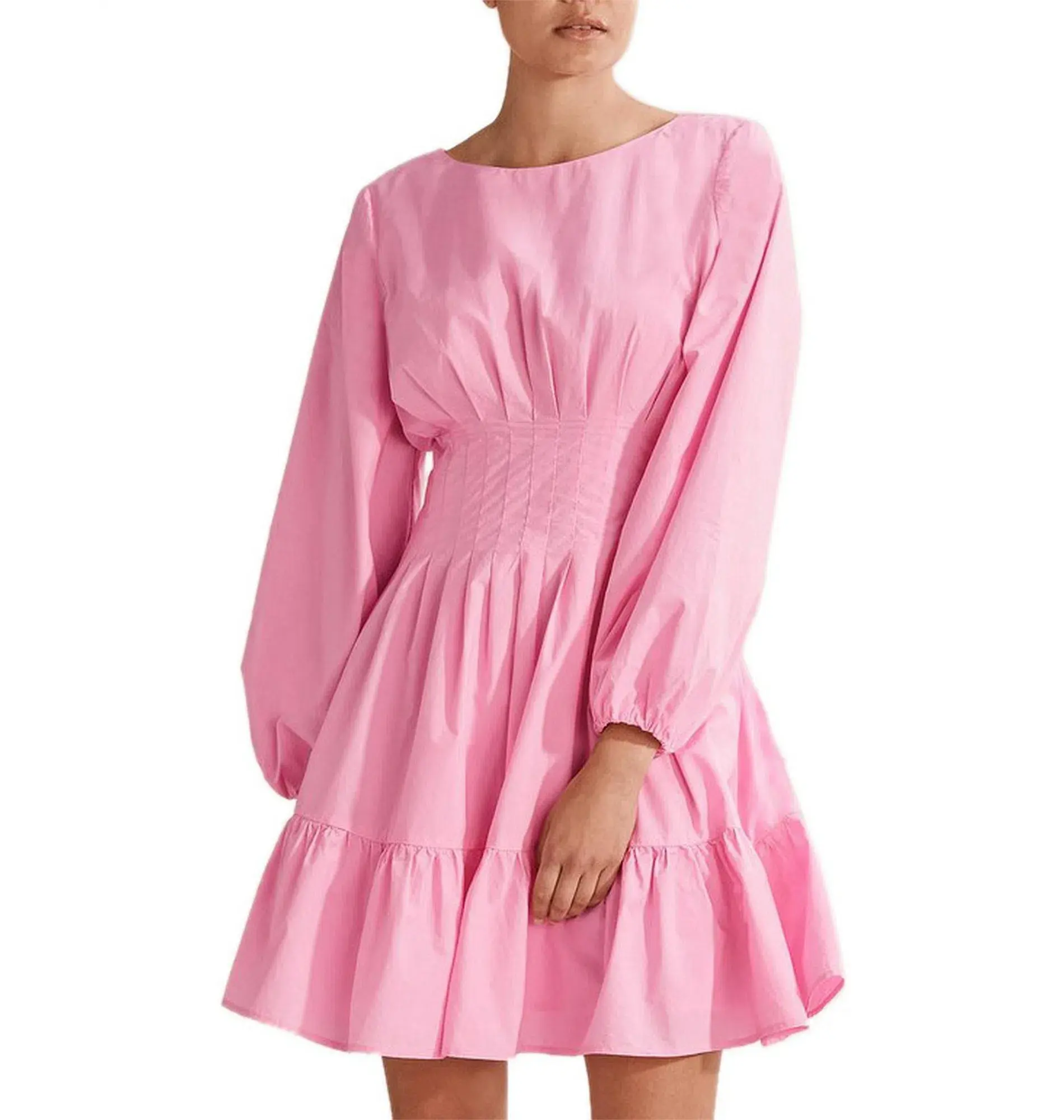 Country Road Cotton Poplin Mini Dress in Pink Size AU 8 - Image 1