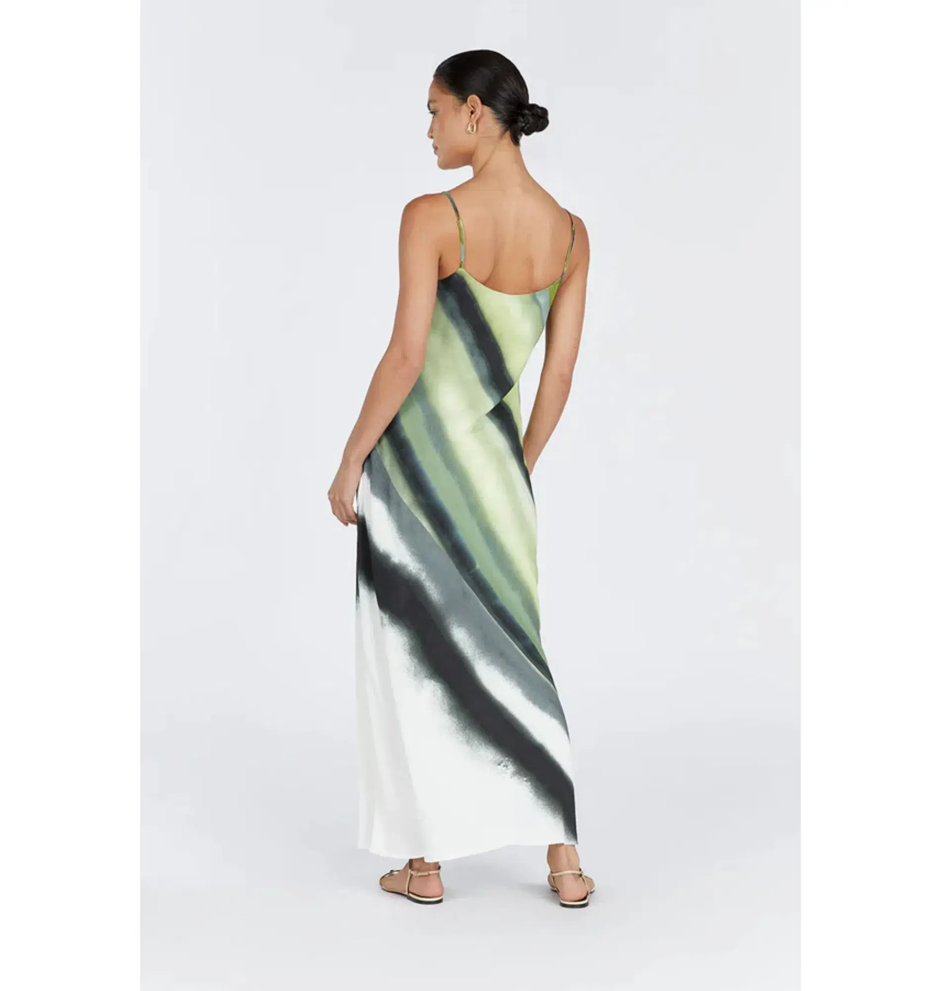 DISSH Athena Slip Maxi Dress green size 6 - Image 3