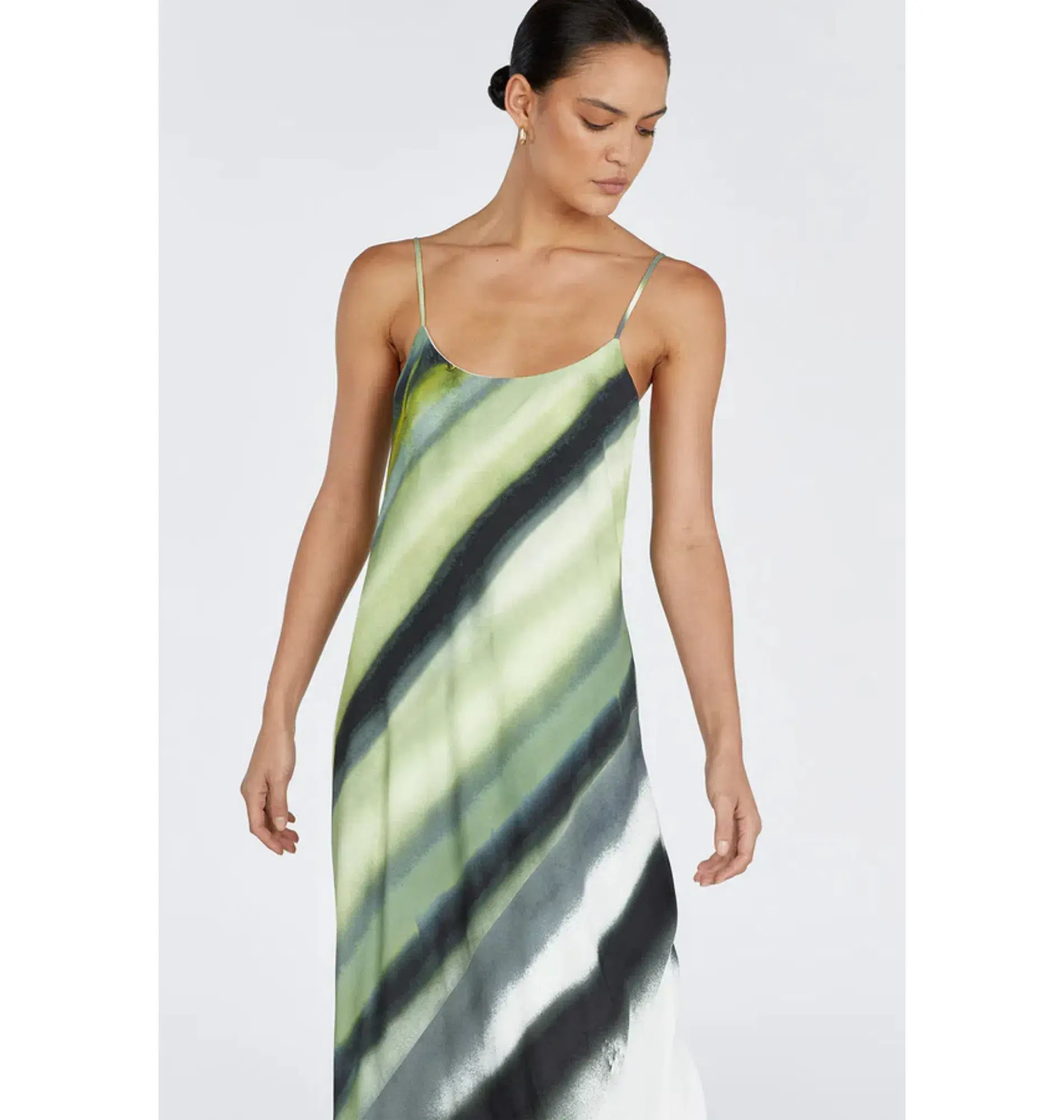 DISSH Athena Slip Maxi Dress green size 6 - Image 2