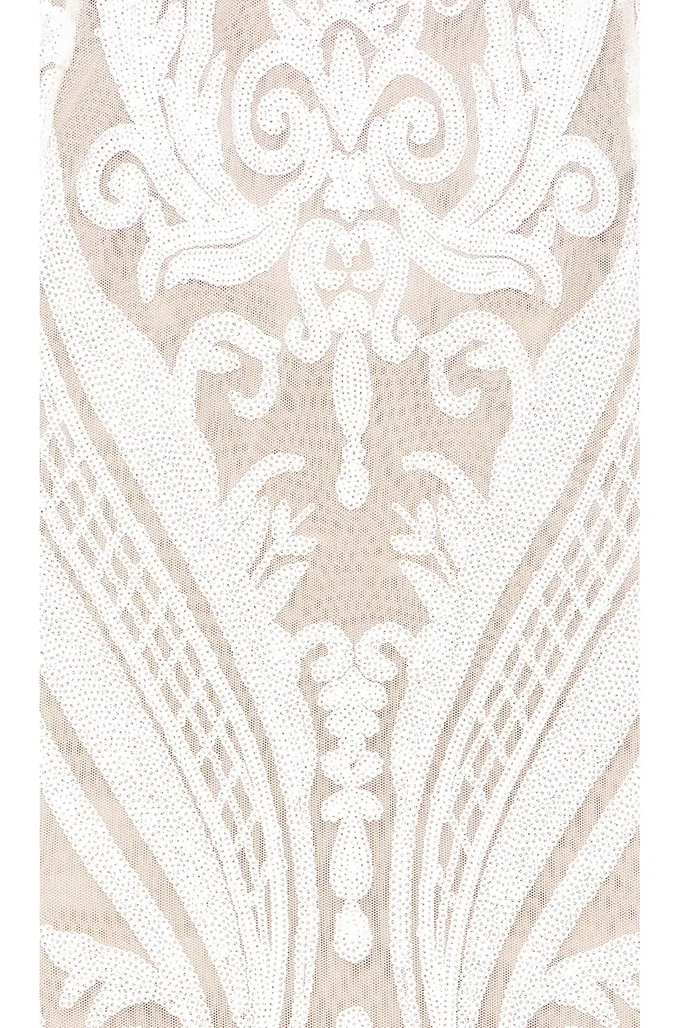 Bronx and Banco Ester Gown White Beaded Size AU 8 (US 4) - Image 5