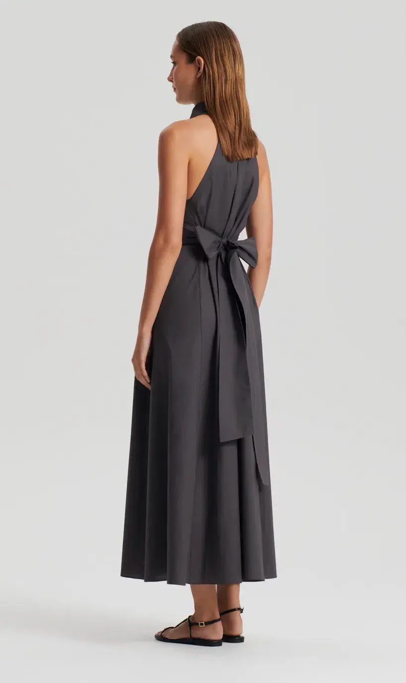 Scanlan Theodore Parachute Sleeveless Shirt Dress Espresso Size AU 8 - Image 3
