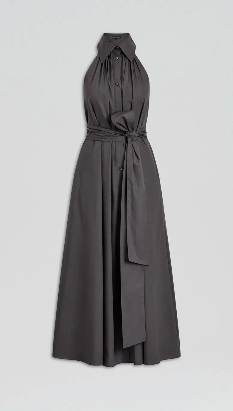 Scanlan Theodore Parachute Sleeveless Shirt Dress Espresso Size AU 8 - Image 4