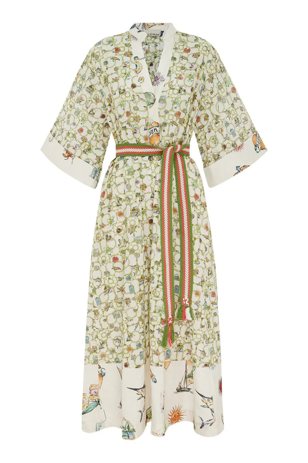Alemais Sunset Broderie Midi Dress Multi Size 14 - Image 6