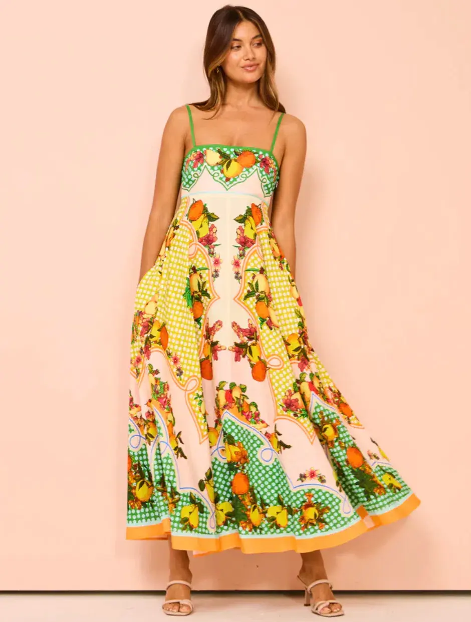 Alemais Lemonis Sundress Multi Size 8 - Image 2