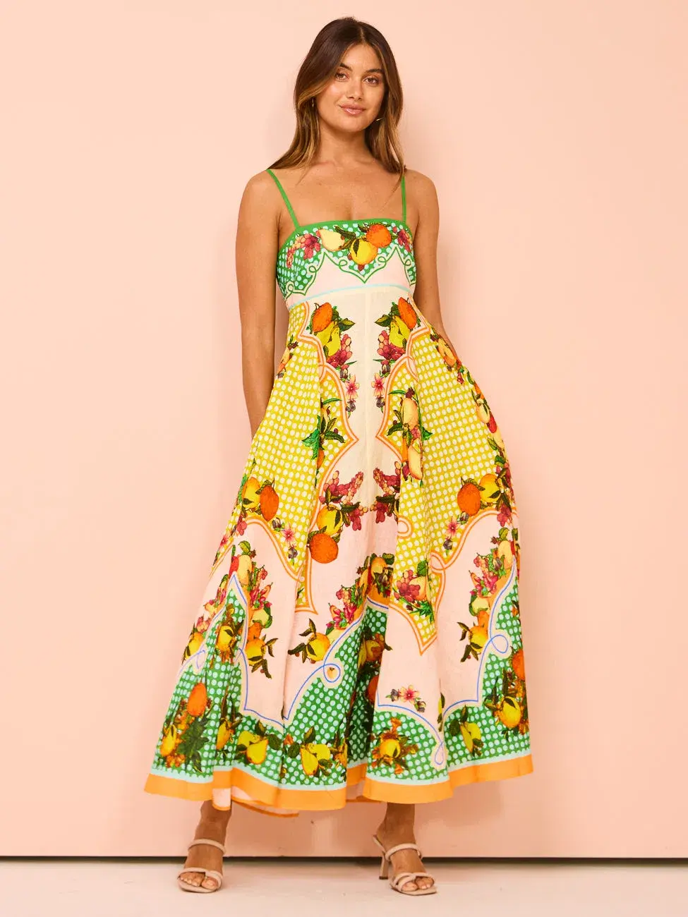 Alemais Lemonis Sundress Multi Size 8 - Image 1