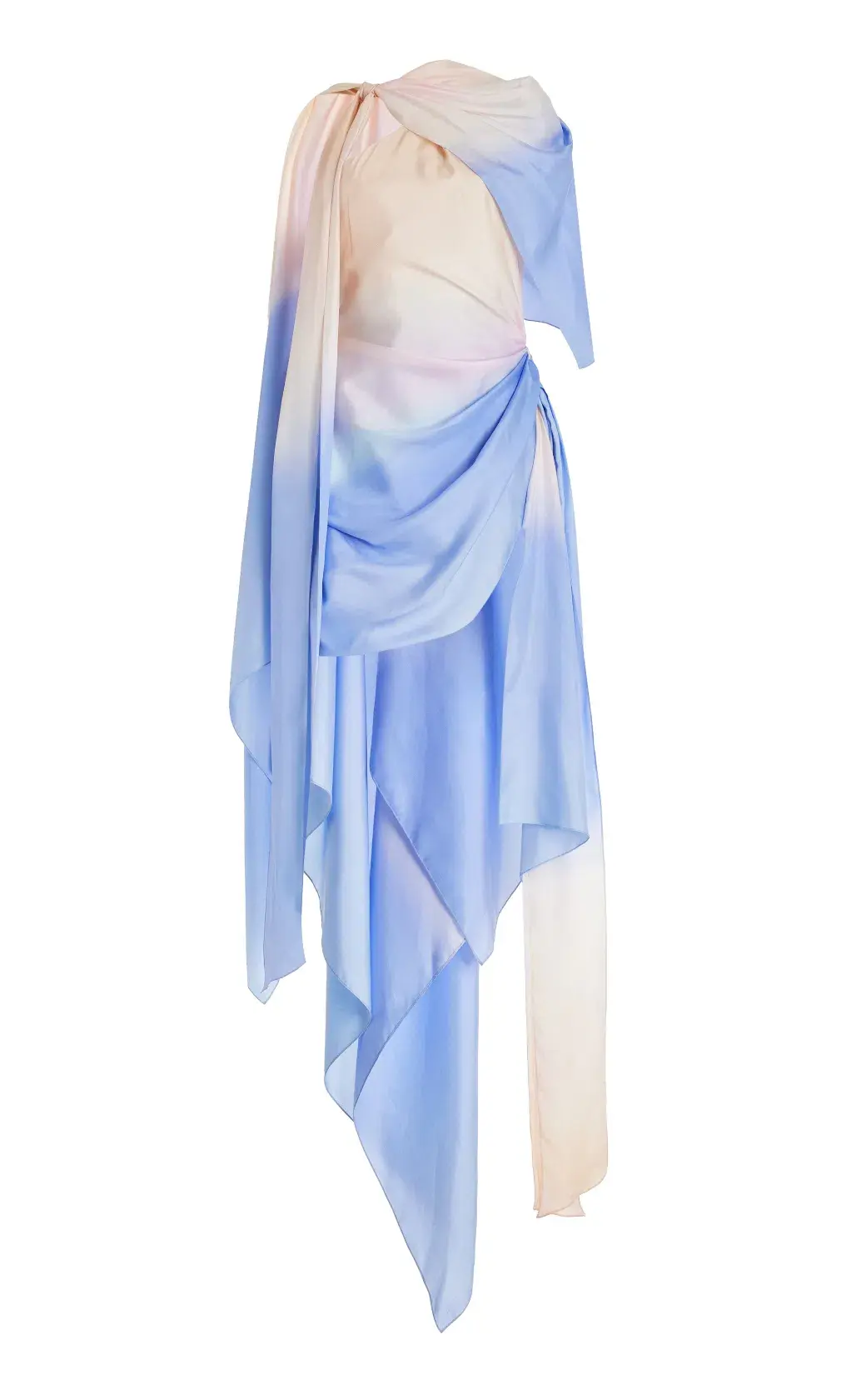 Zimmermann Natura Scarf Mini Dress Blue Fields Size 0P / AU 6 - Image 5