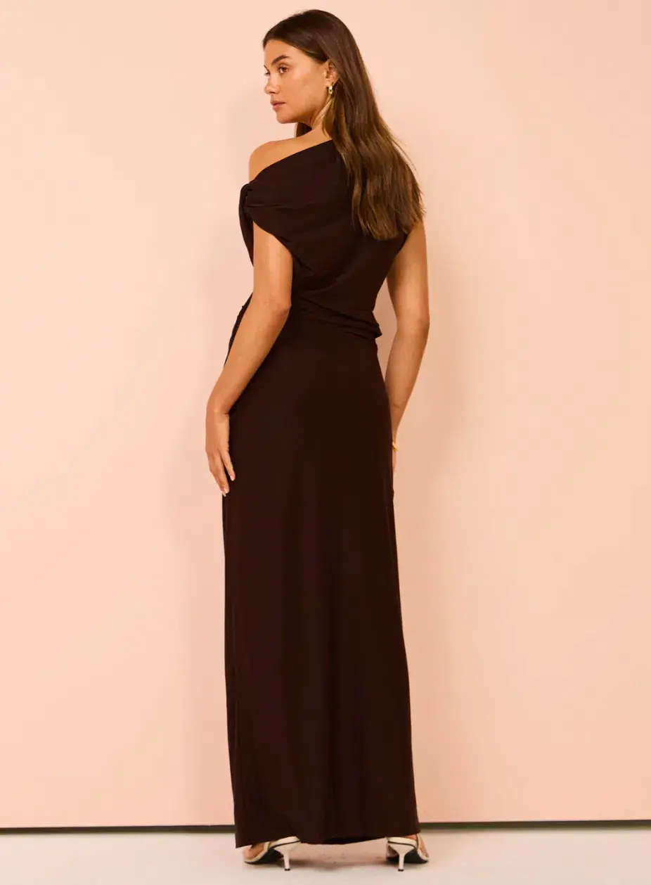 Camilla and Marc Annalise Dress Chocolate Brown Size 10 - Image 3